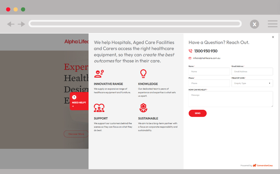 Popout Examples - ConversionCow
