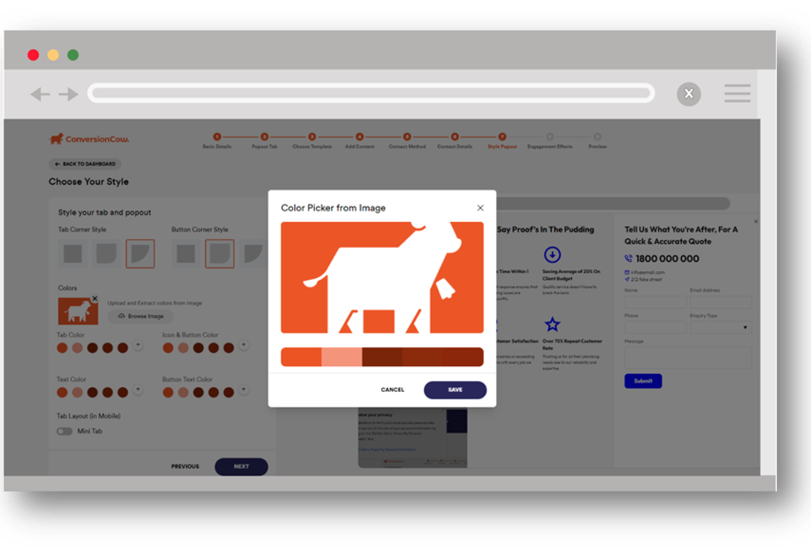 Custom branding conversioncow
